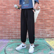 ！2023夏季新款潮流百搭冰丝男士休闲裤超薄九分裤K2050P35，男装休闲裤，电商B220