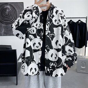 长袖衬衫男士秋季潮牌港风休闲寸衣痞帅外套A056-C823P45