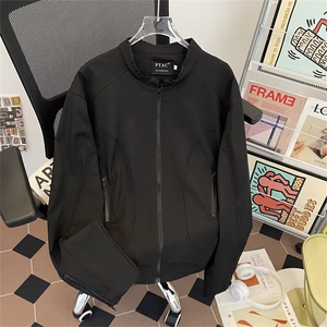 立领工装飞行员夹克衫男生春秋宽松拉链设计感棒球服外套2282 P70图片