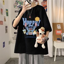 DX17077-P20纯棉短袖t恤男大码半袖打底衫宽松体恤衫海报风，男装T恤，电商A040