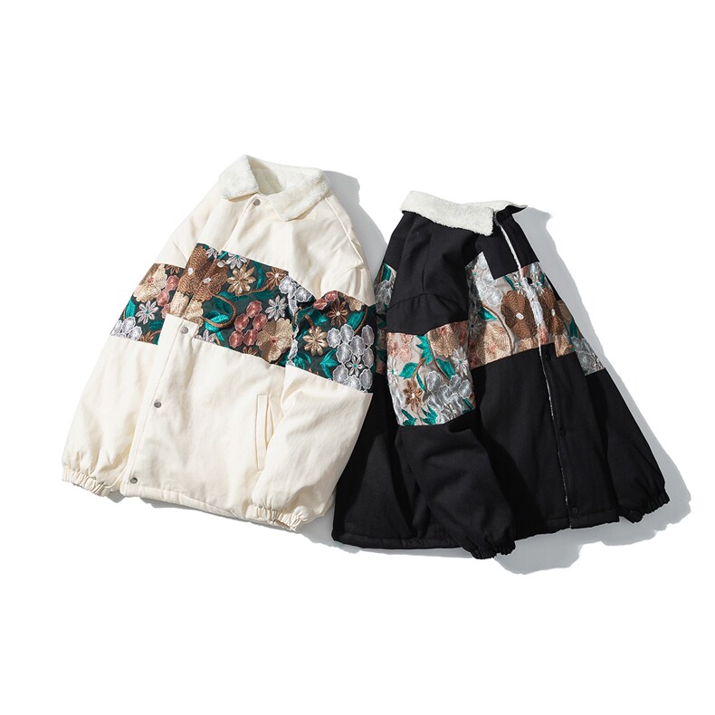 1白底加绒加厚潮拼接大码M-5XL翻领夹克男7568加绒P110控149，男装夹克，星座226-2