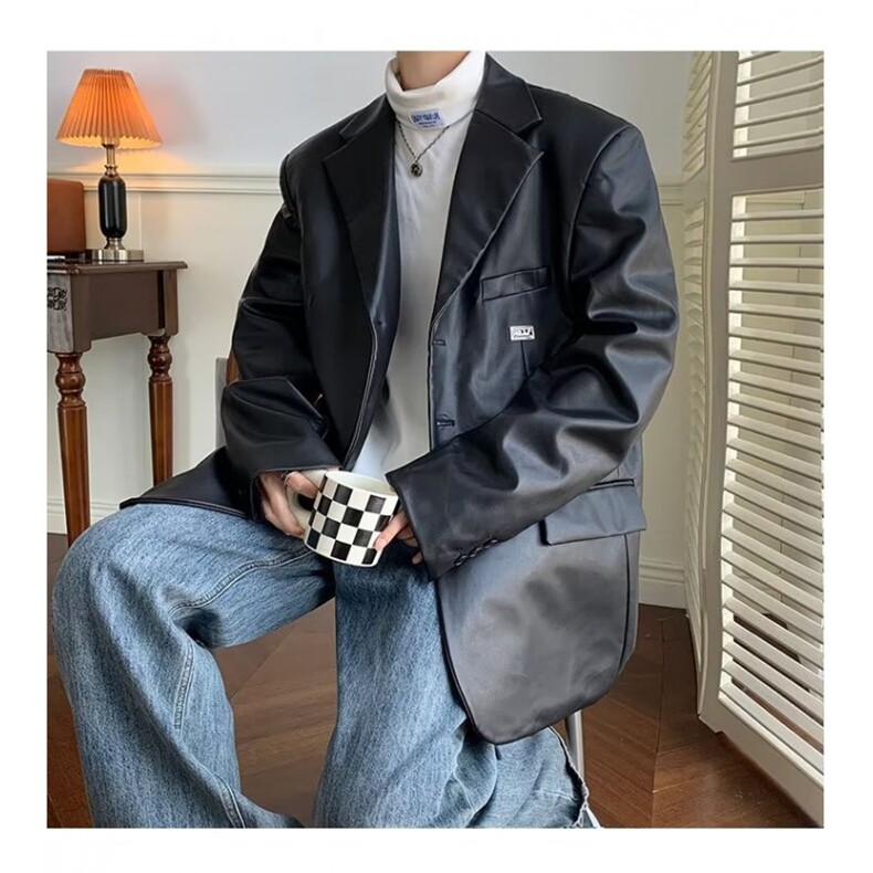 男秋季新款皮衣夹克外套Y852P130,男装皮衣,星座1116-2