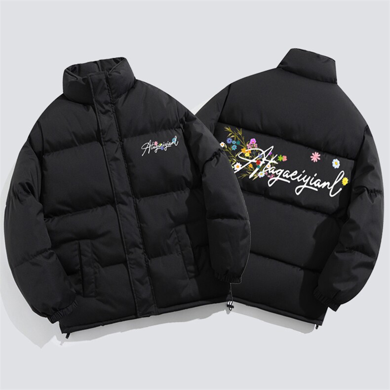 2025 印花棉衣棉服小牛津覆膜三防面料棉袄面包服 1602W-P50图片