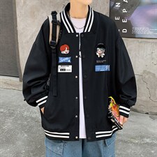 主推！2023春季新款男士棒球服中性潮牌夹克学生外套JK502P60,男装夹克,电商B220