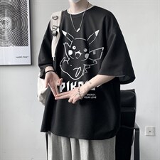 HT73078-P22华夫格t恤男短袖男大码五分袖大皂风，男装T恤，电商A040