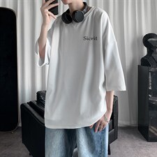 Q11098-P30春夏季七分袖t恤男大码五分袖男短袖中袖，男装T恤，电商A040