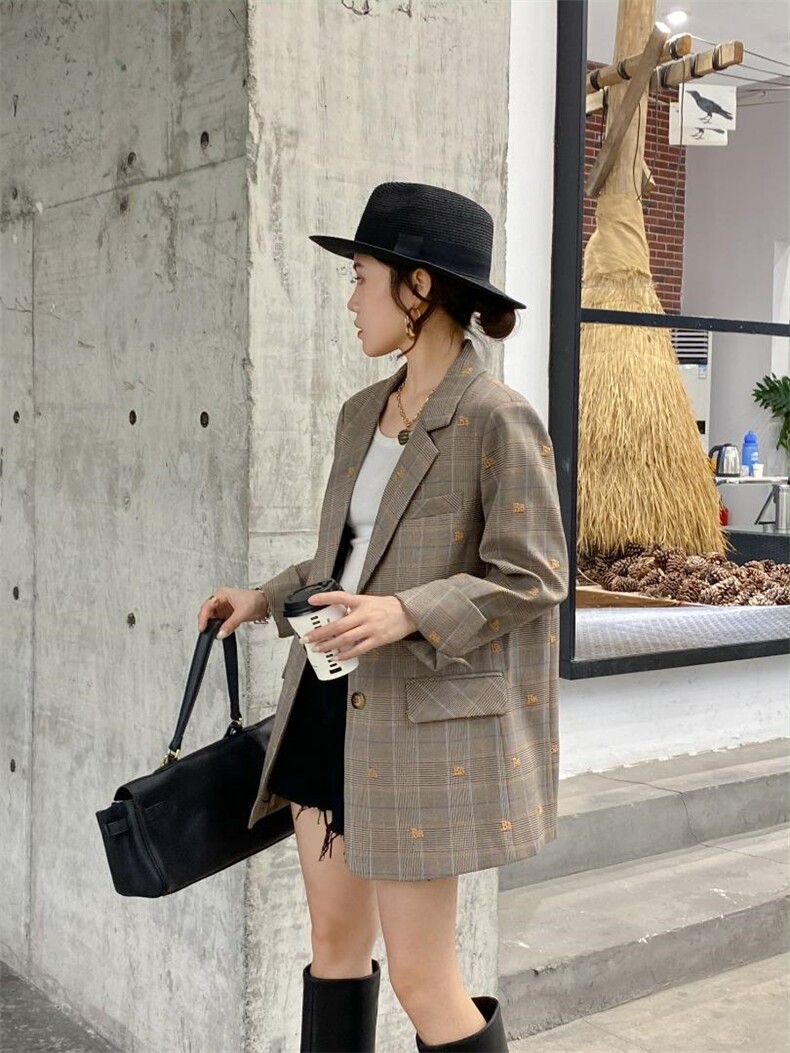 现货秋款西装外套，女装西装，海之萍