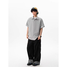 1506-1/TLD9021/P43翻领短袖polo衫男潮牌夏季t恤韩版修身百搭，男装T恤，星座1506-1