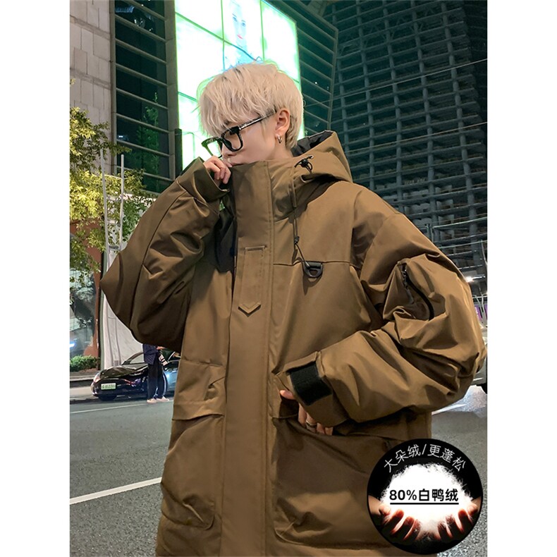 新标80重磅工装羽绒服保暖潮外套冲锋衣A436-973-P225298,男装羽绒服,电商A436