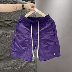 W10058-P35网图现货夏季美式短裤潮牌薄款小众宽松运动休闲裤，男装牛仔裤，星座1608-2