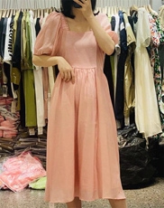 2023夏季新款时尚休闲宽松温柔甜美连衣裙，女装连衣裙，L·H·X