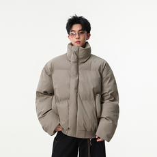 现货万件入仓供抖音得物防水防污立领pu皮棉服218-7-M120-特60，男装皮衣，星座218-7