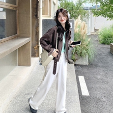 新款，麂皮绒外套2B113-2539-P165-K248，女装短外套，2B113