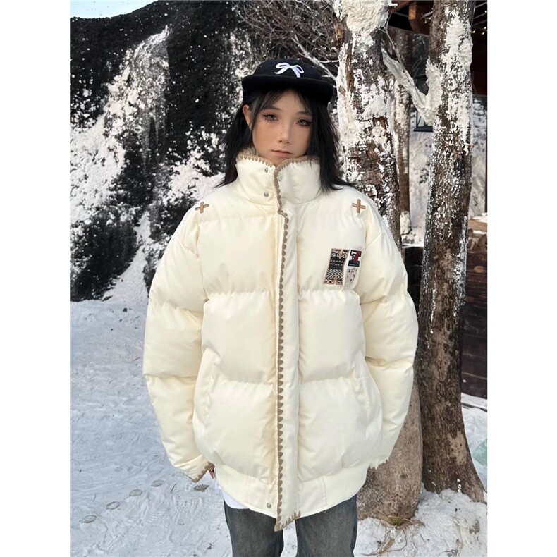 W10707-P88网图现货BUFU潮牌民族风棉服冬季情侣刺绣棉衣外套,男装民族服装,星座1608