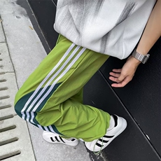 多巴胺速干休闲裤男潮流三条杠撞色宽松直筒高密塔丝隆KB220，男装休闲裤，星座1116A-1（原606A）