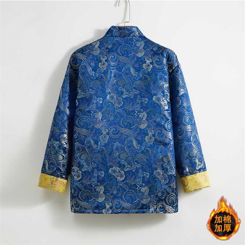 新品加厚款保暖风铜扣设计色天香唐装休闲夹克外套JK103厚,男装夹克,星座305A（原312A-1）