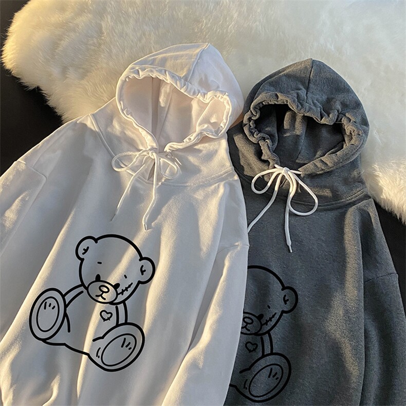 WY2174-P35 加绒款-P40 纯棉连帽卫衣男大码运动帽衫宽松薄外套男图片