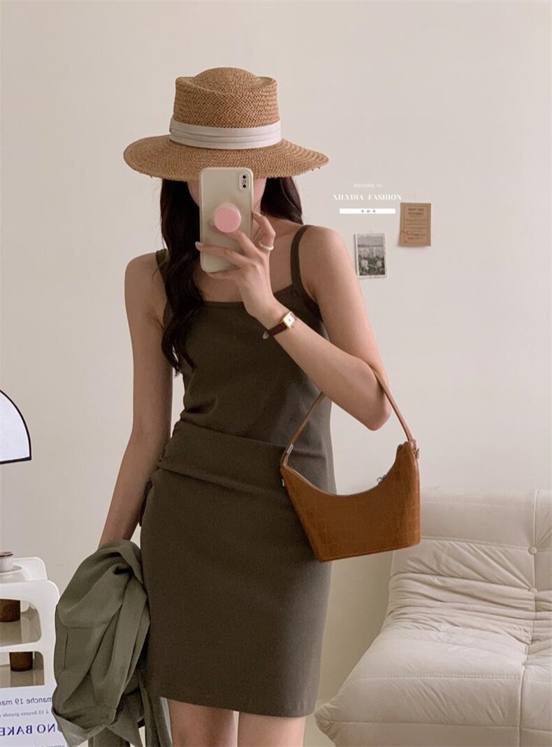 香丽迪网红chic高级感丝滑醋酸外披两件套,女装其它,香丽迪1