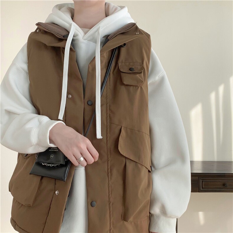 日系cityboy工装棉马甲男冬季新款宽松加厚机能坎肩背心XZ206-P60，男装背心/马甲，星座1007（原301D）