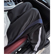 加绒街头条纹卫裤男美式三条杆抽绳潮阔腿运动长裤MK6031P42-48，男装休闲裤，星座1013-5