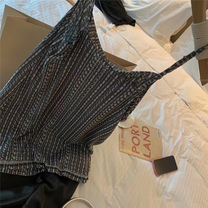 现货印花吊带裙，女装背心吊带，XTZ style