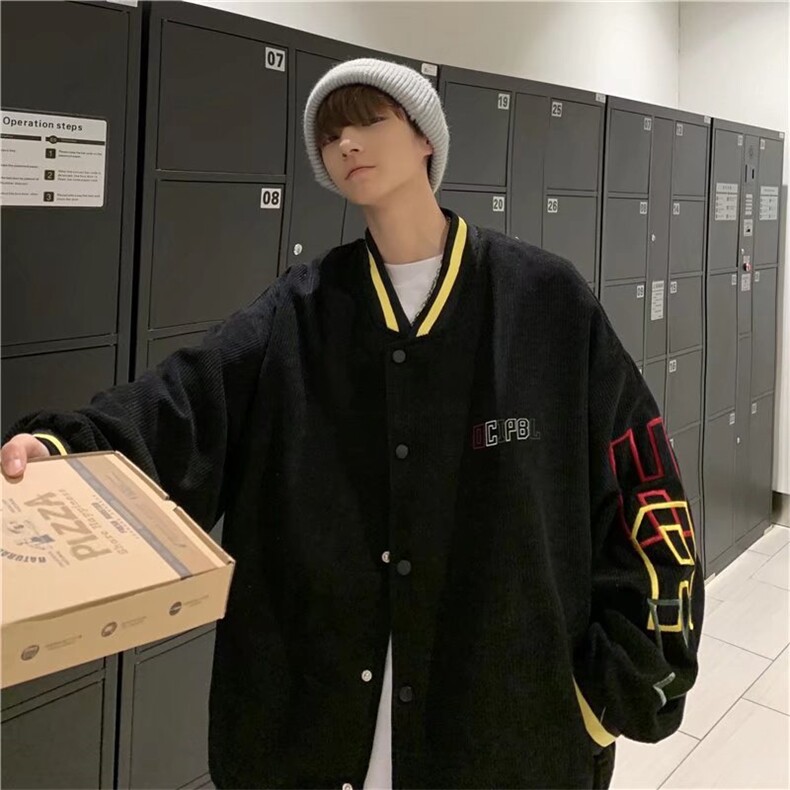 潮流夹克潮男春季棒球领夹克JK6519P60,男装夹克,星座1116-2