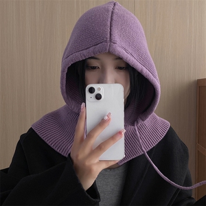 包芯纱抽绳扣帽时尚百搭休闲简约大方图片