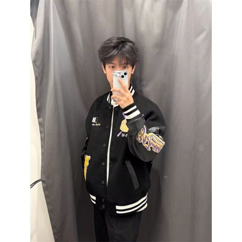 W9425-P70网图现货新款美式高街时尚棒球服潮嘻个性街头夹克,男装夹克,星座1608-2