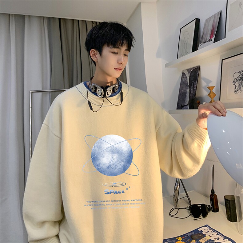 控78假两件毛衣男大码加绒针织衫男毛线衣M80241-P55加绒P70,男装针织衫/毛衣,电商A040