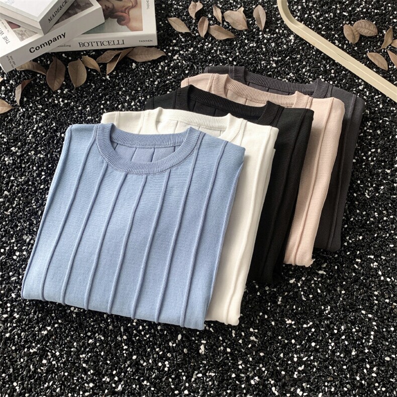 美式潮牌圆领针织短袖t恤男夏季小众百搭休闲体恤YP948P35,男装T恤,星座1013-1