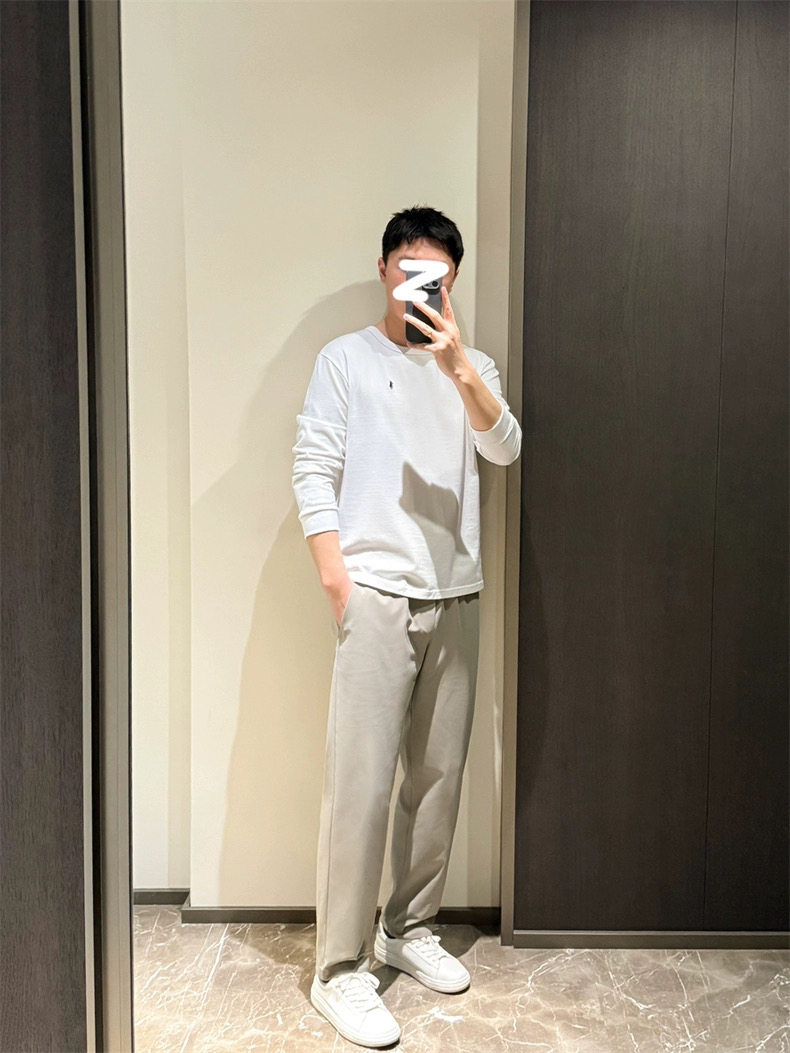 四面弹薄款宽松休闲运动男装直筒裤长裤,男装休闲裤,湘姗