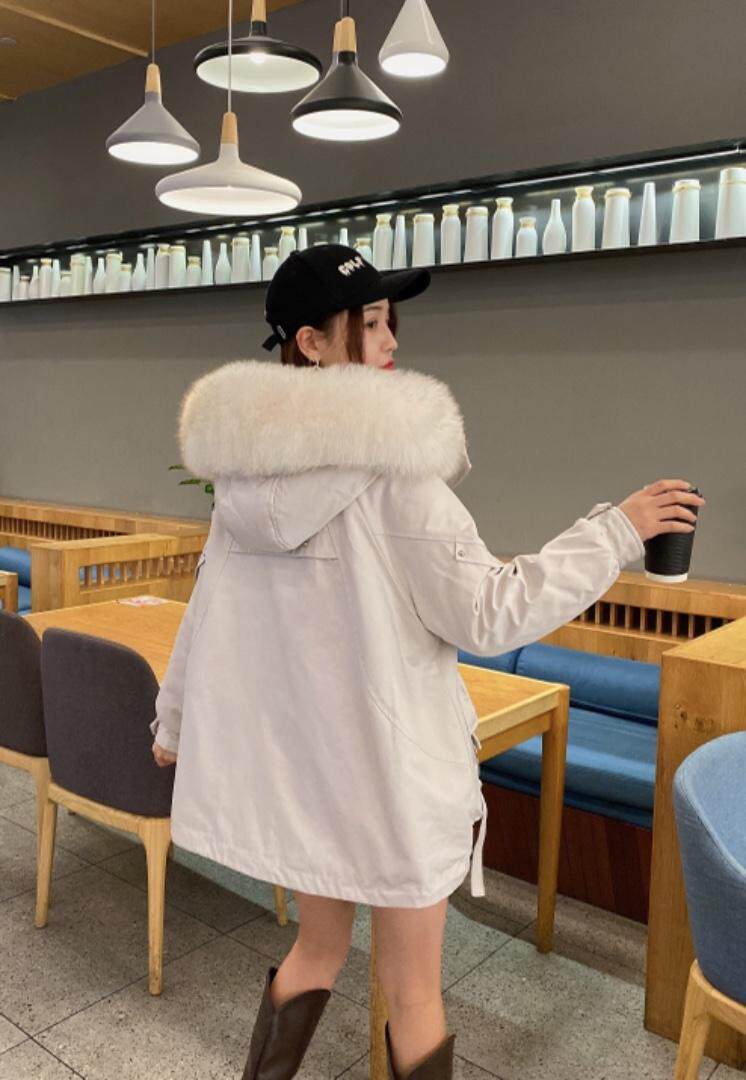 冬季新款三色大毛领派克服，其它，韩衫衣社