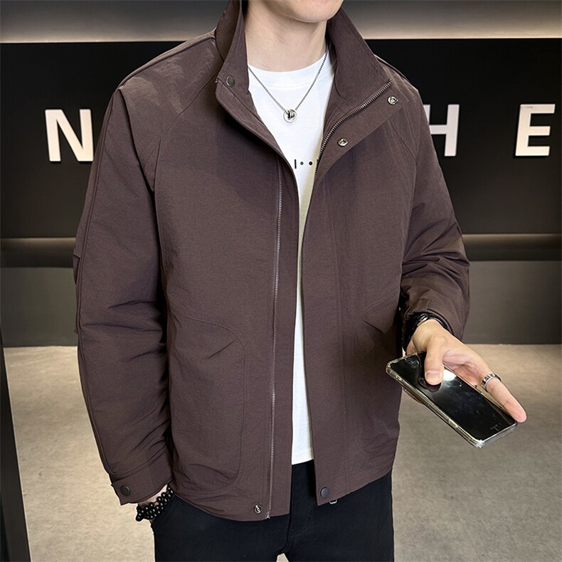 店主风新款夹克外套男春秋休闲百搭时尚立领男士夹克N818-P72,男装夹克,星座310B-3