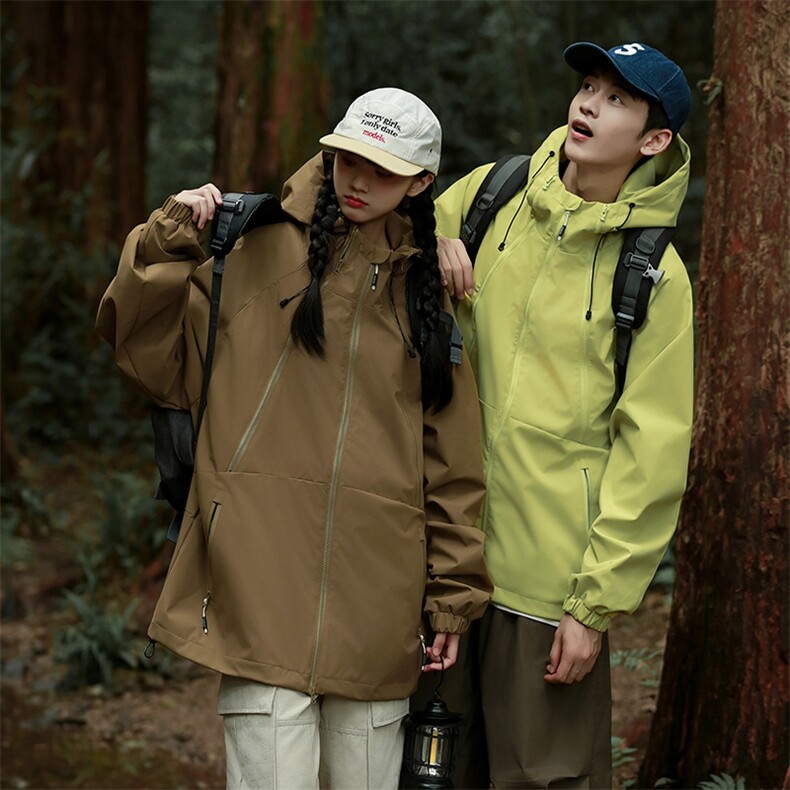 Cityboy情侣时尚连帽冲锋衣外套夹克团体班服,男装夹克,星座301D-5(原星座1415）