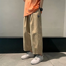 日系裤子高街ins潮牌阔腿工装裤男直筒宽松休闲裤春款k3552-p35，男装工装外套，星座1008-2