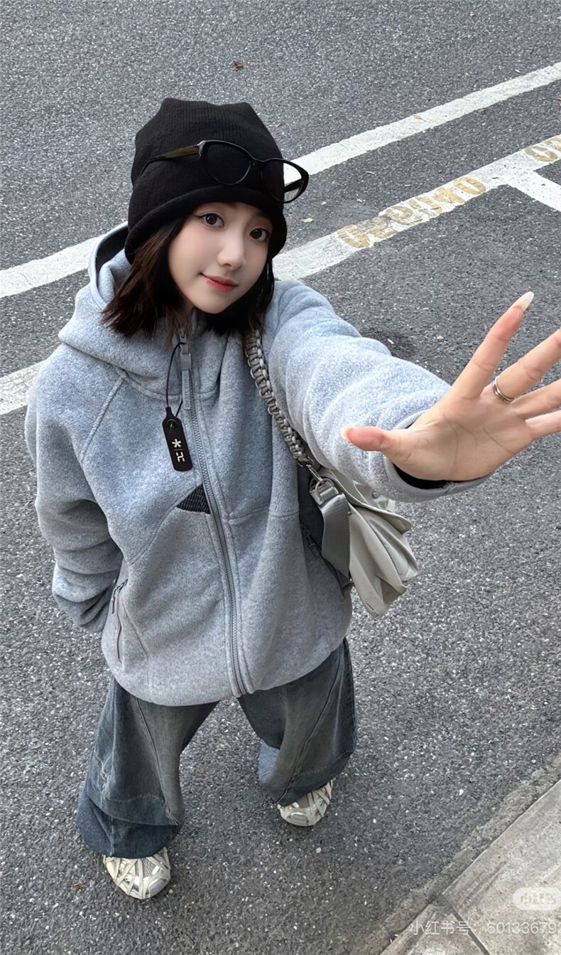 网图结构设计摇粒绒户外秋冬保暖连帽外套男女情侣装P75,男装棉衣,电商C306-1