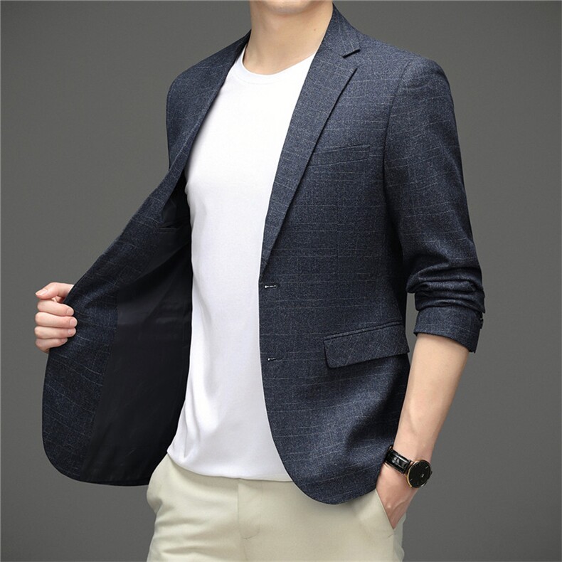 BD9823钱塘2020-2中年男士秋款商务休闲百搭简约西装外套P145,男装西服,钱塘207-2