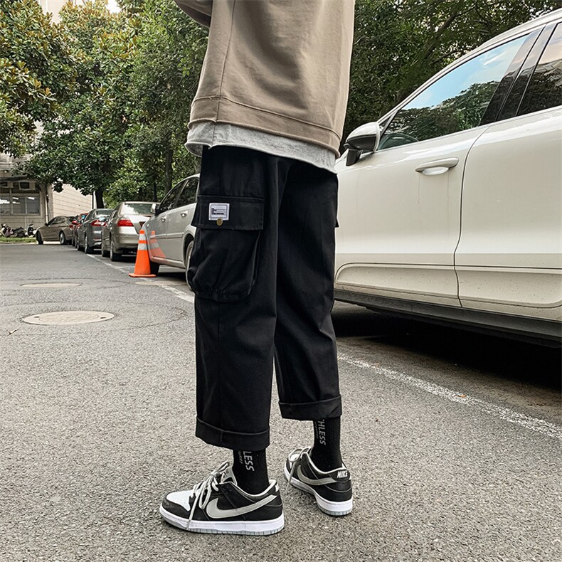 秋冬男潮牌日系百搭工装裤直筒宽松休闲长裤港风2020K535-P35,男装休闲裤,星座610（原A335）