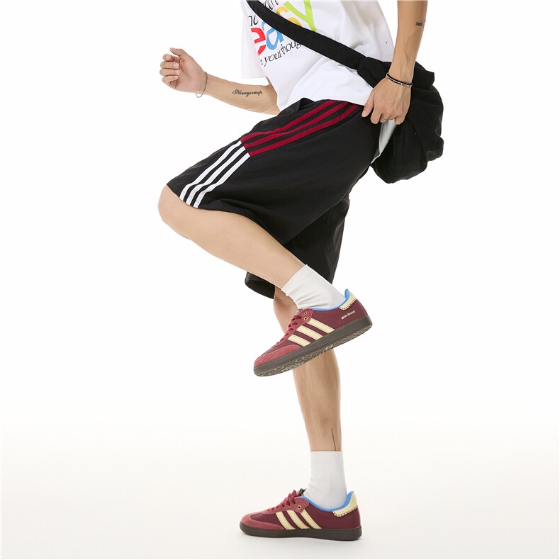2025夏季新款美式潮流条纹宽松速干短裤B315-K25563-特p25控48,男装休闲裤,电商B315