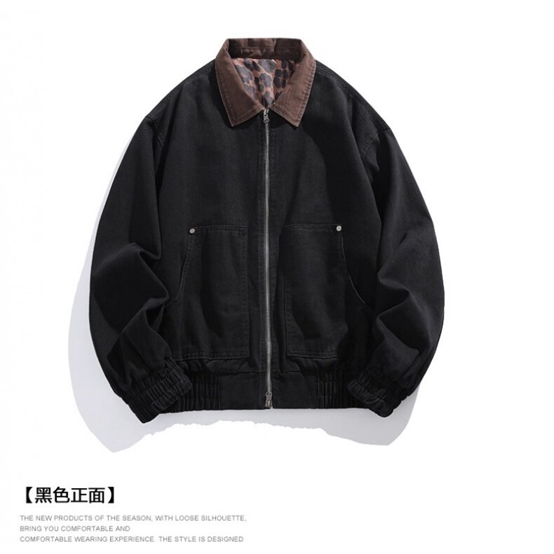 翻领工装夹克男行政外套513AJK2506P65,男装夹克,星座513A