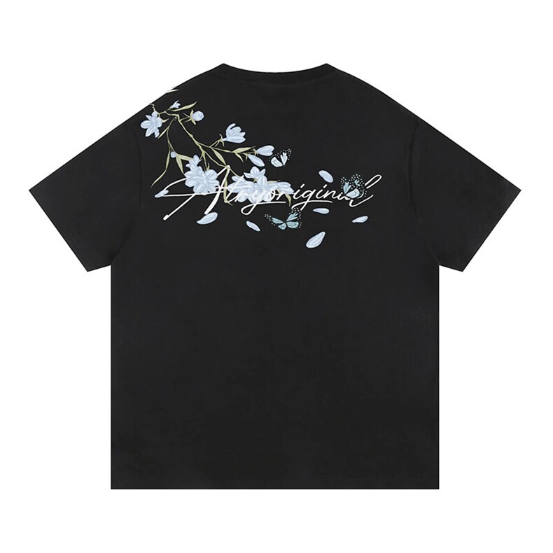 万针全刺绣解构设计260克重磅双纱纯棉高品质美式高街短袖T恤特35,男装T恤,电商A486