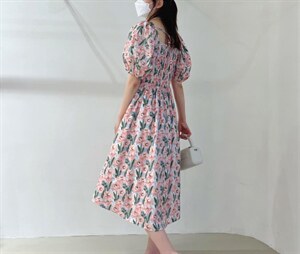 上半身打揽连衣裙,女装连衣裙,Must Bloom绽放