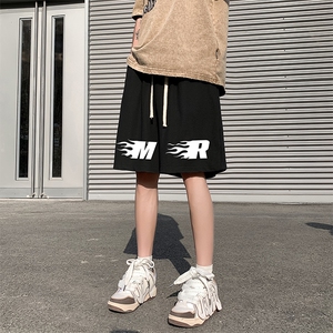 冰丝短裤男士大码宽松休闲五分裤男运动中裤MK37312-P15,女生酷酷穿搭男夏季图片