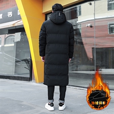 新款主推亲子装长款加厚连帽棉衣外套XZ109-6988-P158，男装棉衣，星座109