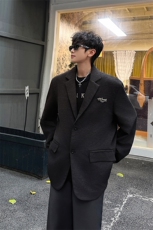 男士西装商务外套秋季宽松小众韩版百搭西装上衣HY665TP70，男装西服套装，电商A102B
