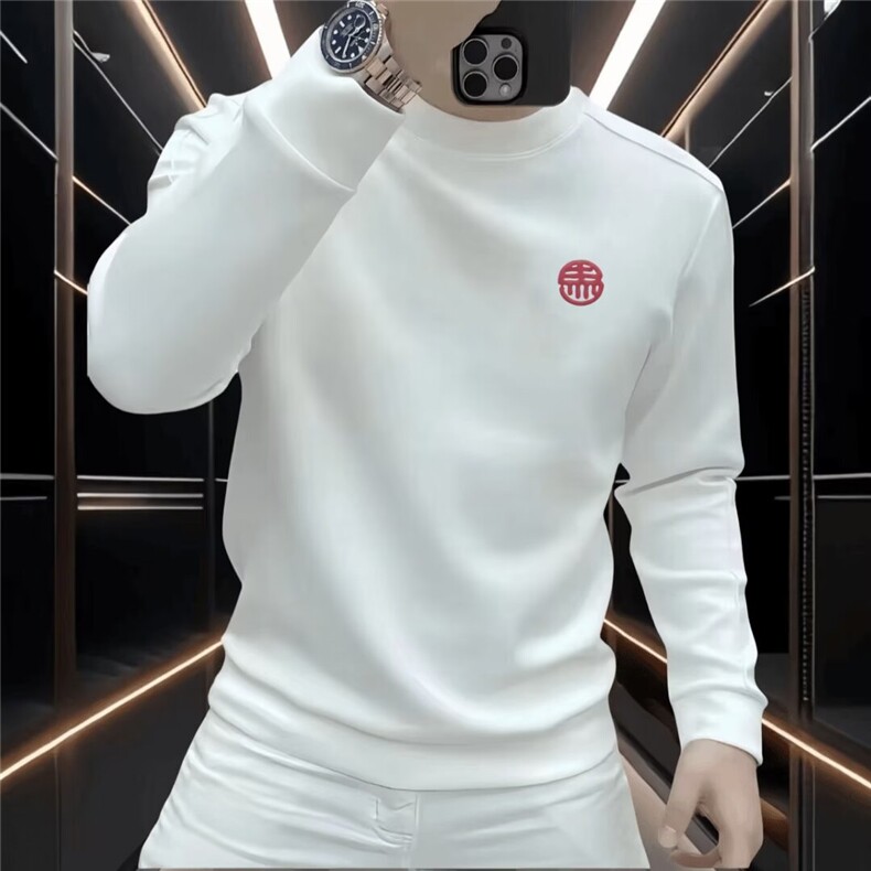 1506A/GH16660/P42秋季男运动长袖吸汗透气半开衫T恤1图片