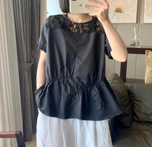 夏季新款：蕾丝拼接，女装，子秋