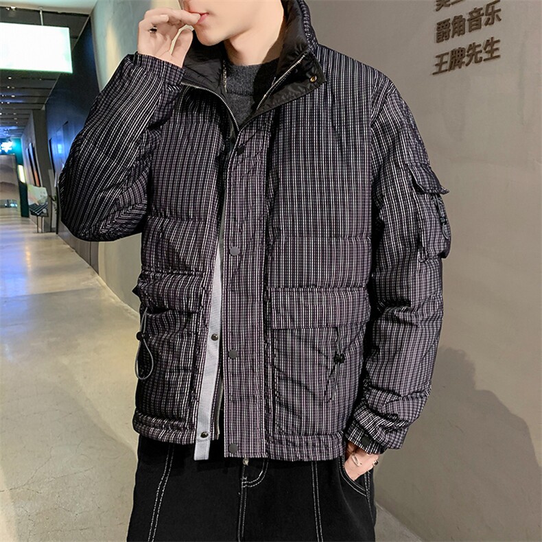 男士中青年商务休闲羽绒服冬季新款时尚潮流上衣厚款保暖男装外套图片