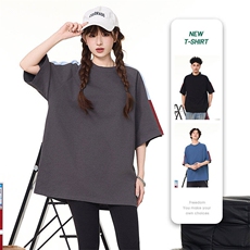 2025夏季新款五分袖圆领领T恤男百搭速干衣情侣打底衫，男装T恤，星座1206（原A206）