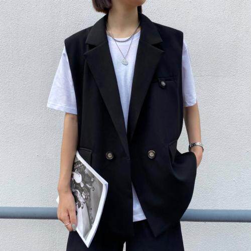 秋季新款时尚百搭马甲女图片